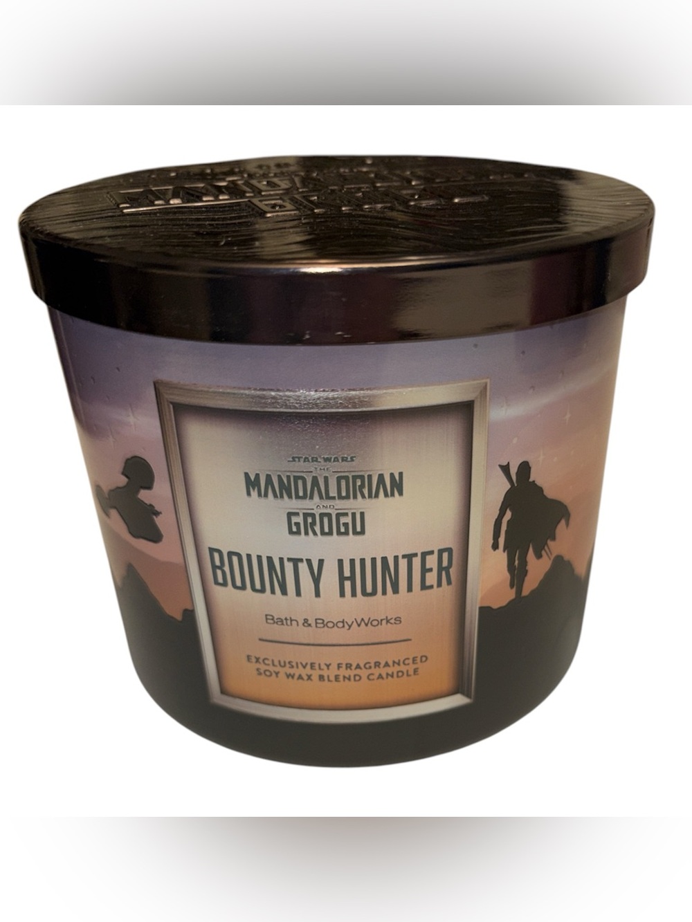 Bath & Body Works Bounty Hunter Grogu Mandalorian Candle 14.5 oz 3 wick NWT